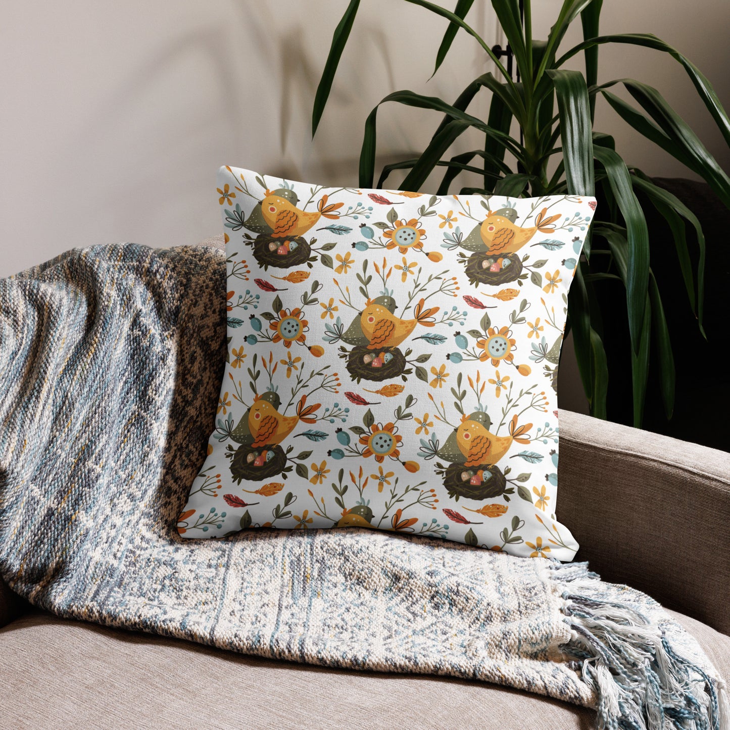 Birds In Love Pillow